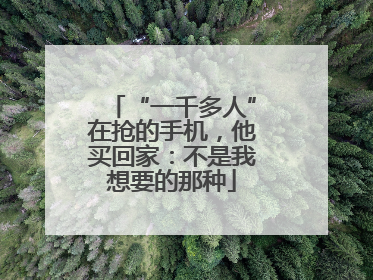 “一千多人”在抢的手机，他买回家：不是我想要的那种