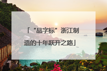 “品字标”浙江制造的十年跃升之路