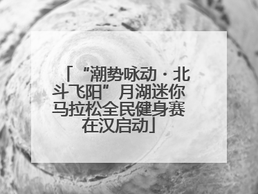 “潮势咏动・北斗飞阳”月湖迷你马拉松全民健身赛在汉启动