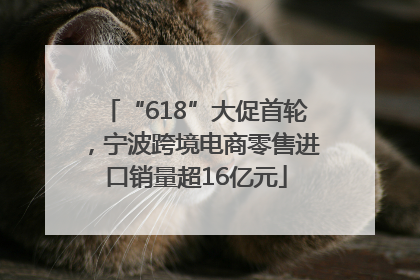 “618”大促首轮，宁波跨境电商零售进口销量超16亿元