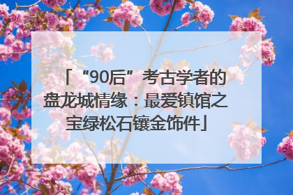 “90后”考古学者的盘龙城情缘：最爱镇馆之宝绿松石镶金饰件