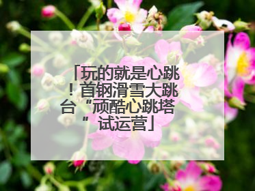 玩的就是心跳！首钢滑雪大跳台“顽酷心跳塔”试运营