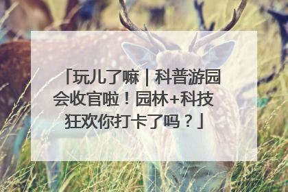玩儿了嘛｜科普游园会收官啦！园林+科技狂欢你打卡了吗？