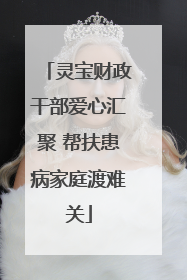 灵宝财政干部爱心汇聚 帮扶患病家庭渡难关
