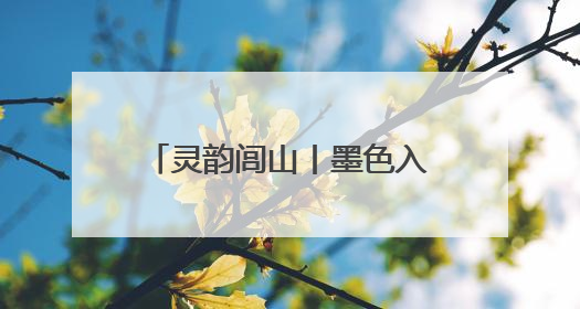 灵韵闾山丨墨色入画境 油彩绘乡情