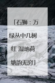 石狮：万绿丛中几树红 湿地荷塘韵无穷