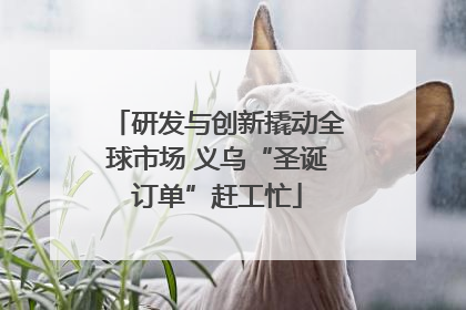 研发与创新撬动全球市场 义乌“圣诞订单”赶工忙