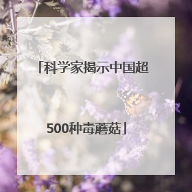 科学家揭示中国超500种毒蘑菇