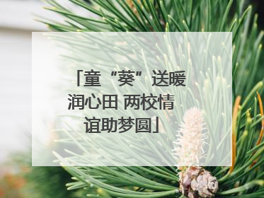 童“葵”送暖润心田 两校情谊助梦圆