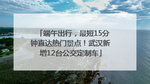 端午出行，最短15分钟直达热门景点！武汉新增12台公交定制车