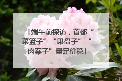 端午前探访，首都“菜篮子”“果盘子”“肉案子”量足价稳
