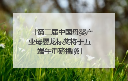 第二届中国母婴产业母婴龙标奖将于五端午重磅揭晓