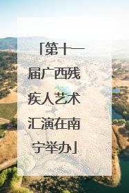 第十一届广西残疾人艺术汇演在南宁举办