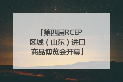 第四届RCEP区域（山东）进口商品博览会开幕
