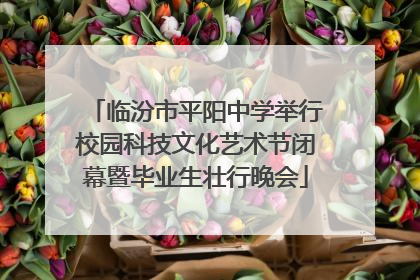 临汾市平阳中学举行校园科技文化艺术节闭幕暨毕业生壮行晚会