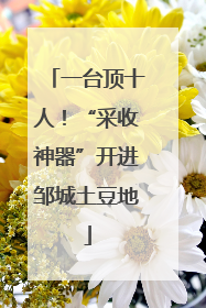 一台顶十人！“采收神器”开进邹城土豆地