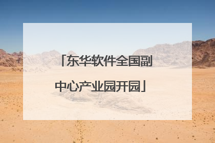东华软件全国副中心产业园开园
