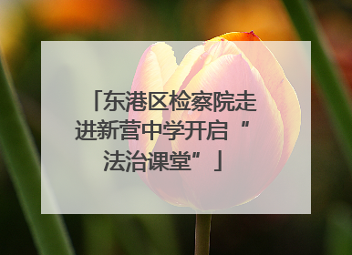 东港区检察院走进新营中学开启“法治课堂”