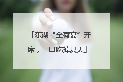 东湖“全荷宴”开席，一口吃掉夏天