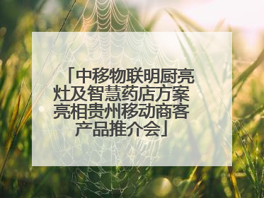 中移物联明厨亮灶及智慧药店方案亮相贵州移动商客产品推介会