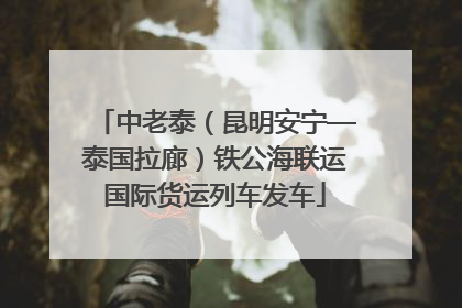 中老泰（昆明安宁—泰国拉廊）铁公海联运国际货运列车发车