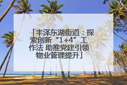 丰泽东湖街道：探索创新“1+4”工作法 助推党建引领物业管理提升