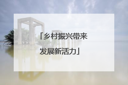 乡村振兴带来发展新活力