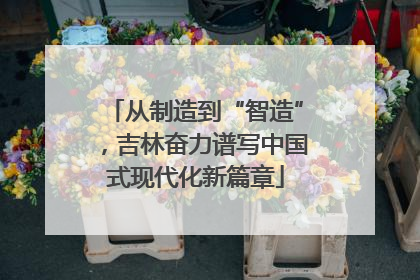 从制造到“智造”，吉林奋力谱写中国式现代化新篇章