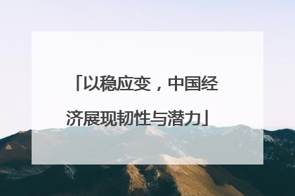 以稳应变，中国经济展现韧性与潜力