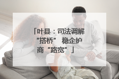叶县：司法调解“搭桥” 稳企护商“路宽”
