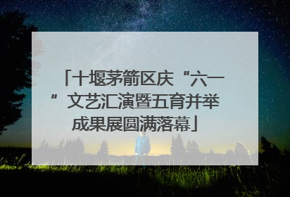十堰茅箭区庆“六一”文艺汇演暨五育并举成果展圆满落幕