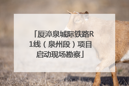 厦漳泉城际铁路R1线（泉州段）项目启动现场勘察