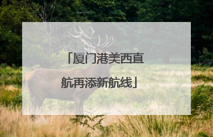 厦门港美西直航再添新航线