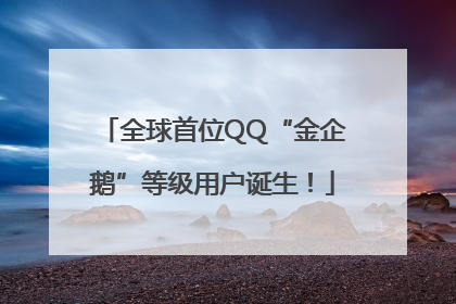 全球首位QQ“金企鹅”等级用户诞生！
