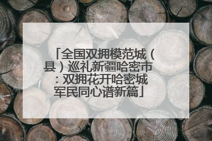 全国双拥模范城（县）巡礼新疆哈密市：双拥花开哈密城 军民同心谱新篇