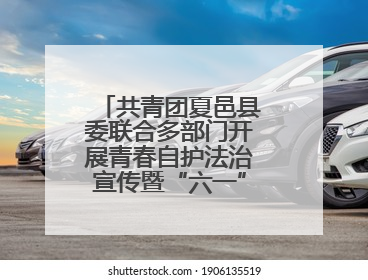 共青团夏邑县委联合多部门开展青春自护法治宣传暨“六一”主题日活动