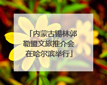 内蒙古锡林郭勒盟文旅推介会在哈尔滨举行