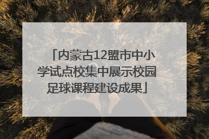 内蒙古12盟市中小学试点校集中展示校园足球课程建设成果