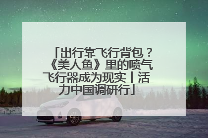 出行靠飞行背包？《美人鱼》里的喷气飞行器成为现实丨活力中国调研行