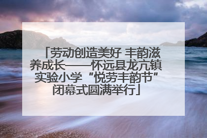 劳动创造美好 丰韵滋养成长——怀远县龙亢镇实验小学“悦劳丰韵节”闭幕式圆满举行