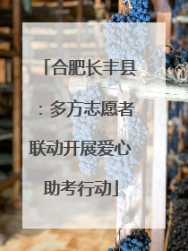合肥长丰县：多方志愿者联动开展爱心助考行动