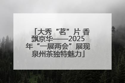 大秀“茗”片 香飘京华——2025年“一展两会”展现泉州茶独特魅力