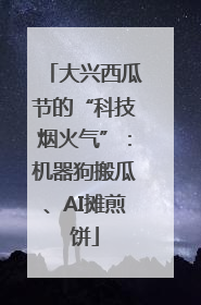 大兴西瓜节的“科技烟火气”：机器狗搬瓜、AI摊煎饼