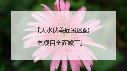 天水伏羲庙景区配套项目全面竣工