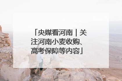 央媒看河南｜关注河南小麦收购、高考保障等内容