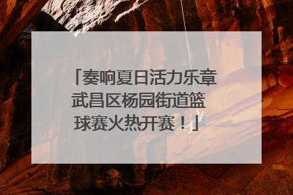 奏响夏日活力乐章 武昌区杨园街道篮球赛火热开赛！