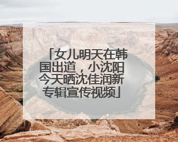 女儿明天在韩国出道，小沈阳今天晒沈佳润新专辑宣传视频