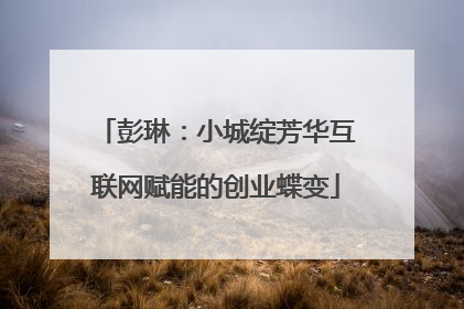 彭琳：小城绽芳华互联网赋能的创业蝶变