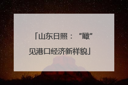 山东日照：“瞰”见港口经济新样貌