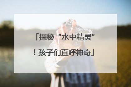 探秘“水中精灵”！孩子们直呼神奇